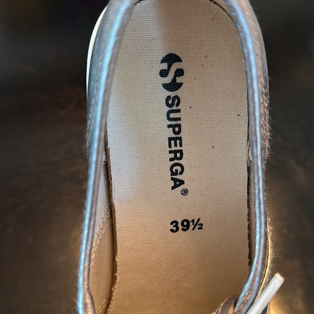 Superga Platform Silver Sneakers - Picture 9 of 9